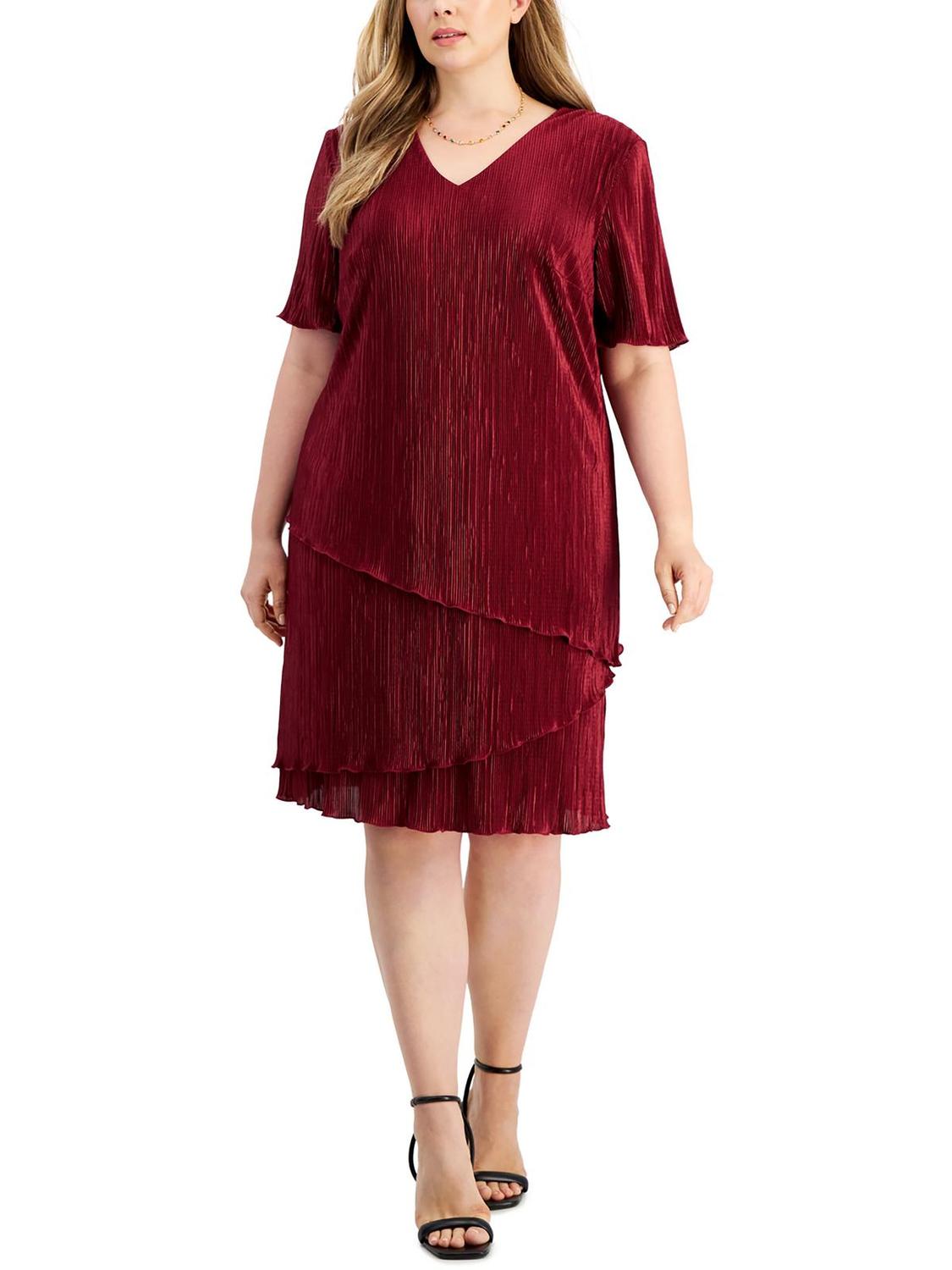 

Плюс Женское вечернее платье длиной до колена Connected Apparel