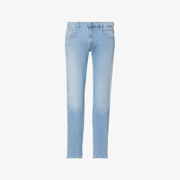

Anbass Hyperflex Slim-Fit джинсы из стрейч-денима Replay, голубой