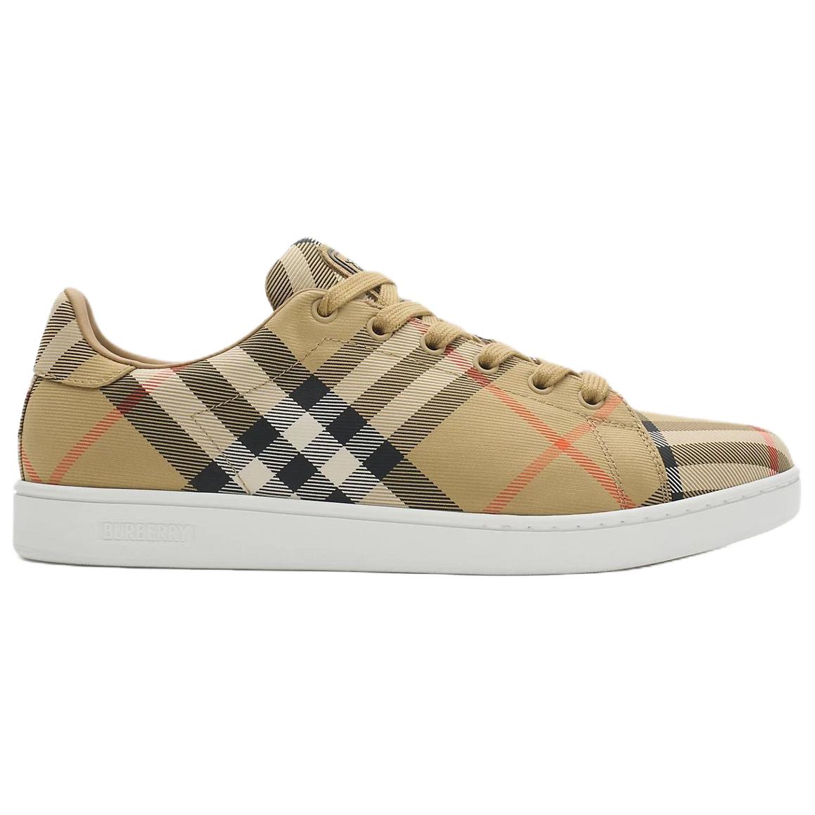 Burberry Кроссовки для скейтбординга Set Low top женские бежевые — фото 4