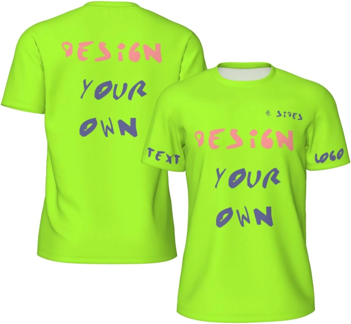 

Футболка Custom с принтом на 4 сторонах