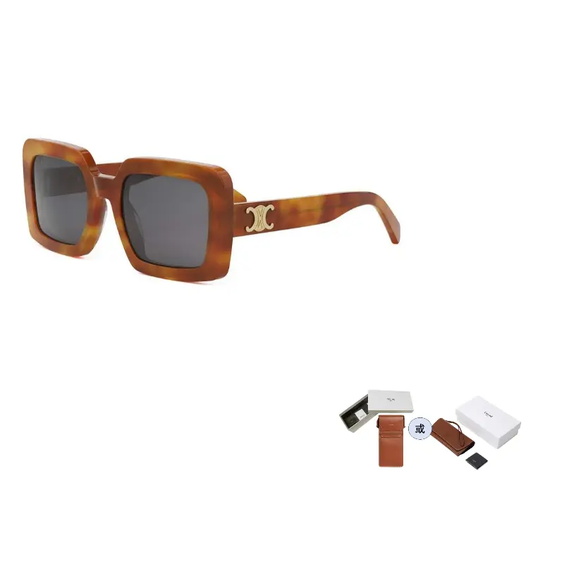 

CELINE Солнцезащитные очки квадратной формы, Tortoiseshell