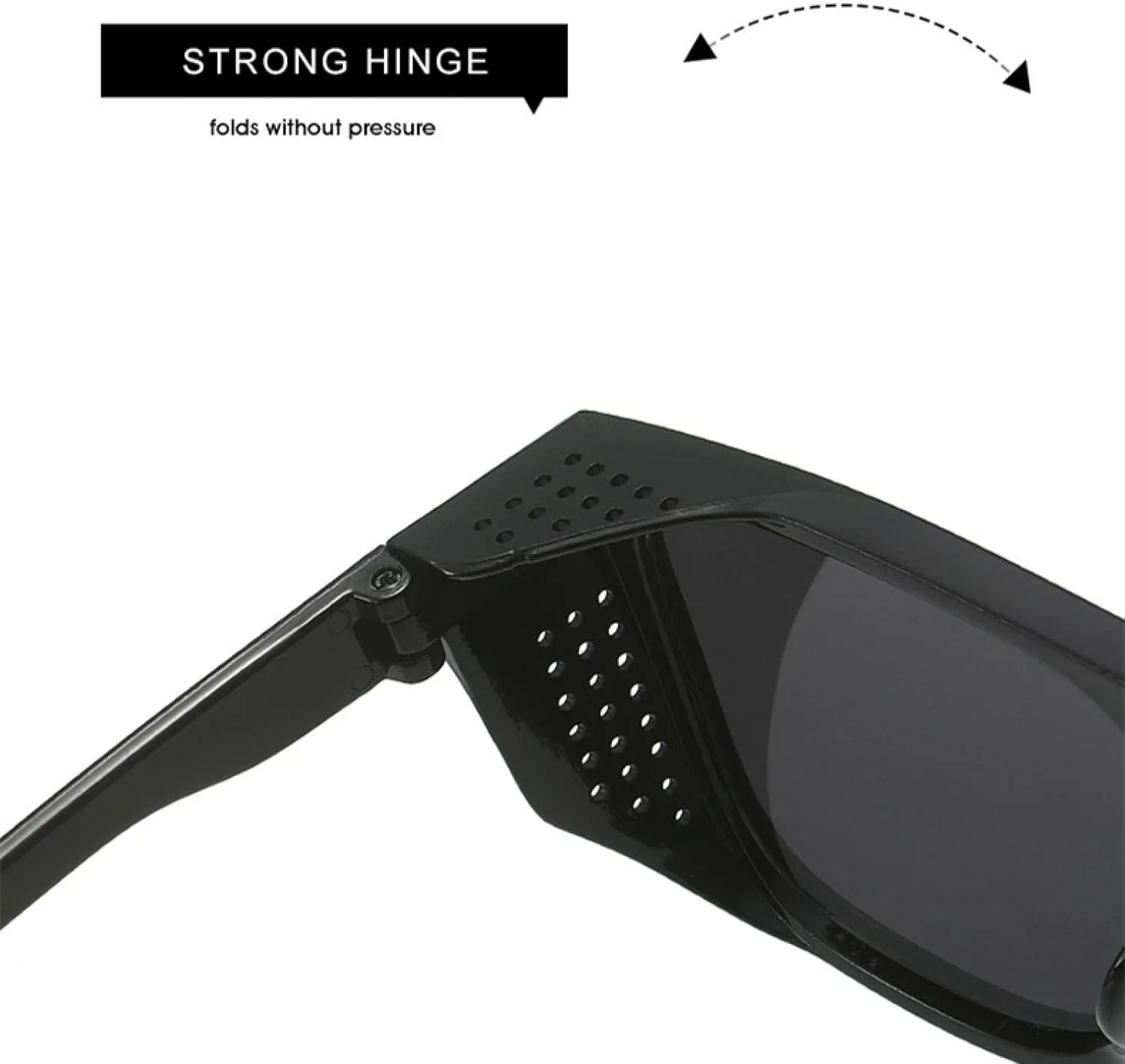 

Солнцезащитные очки в панк-оправе для женщин и мужчин, винтажные, модные, для активного отдыха, спорта, рыбалки, с защитой от УФ-излучения UV400 TKKTLLT, Black Blue