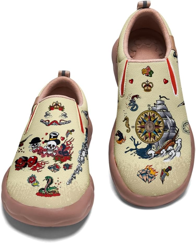 

Мужские слипоны для путешествий, комфортная обувь для ходьбы, подошва с символом волка, модные кроссовки в ретро-стиле с рисунком Onehorse, Retro Style_05