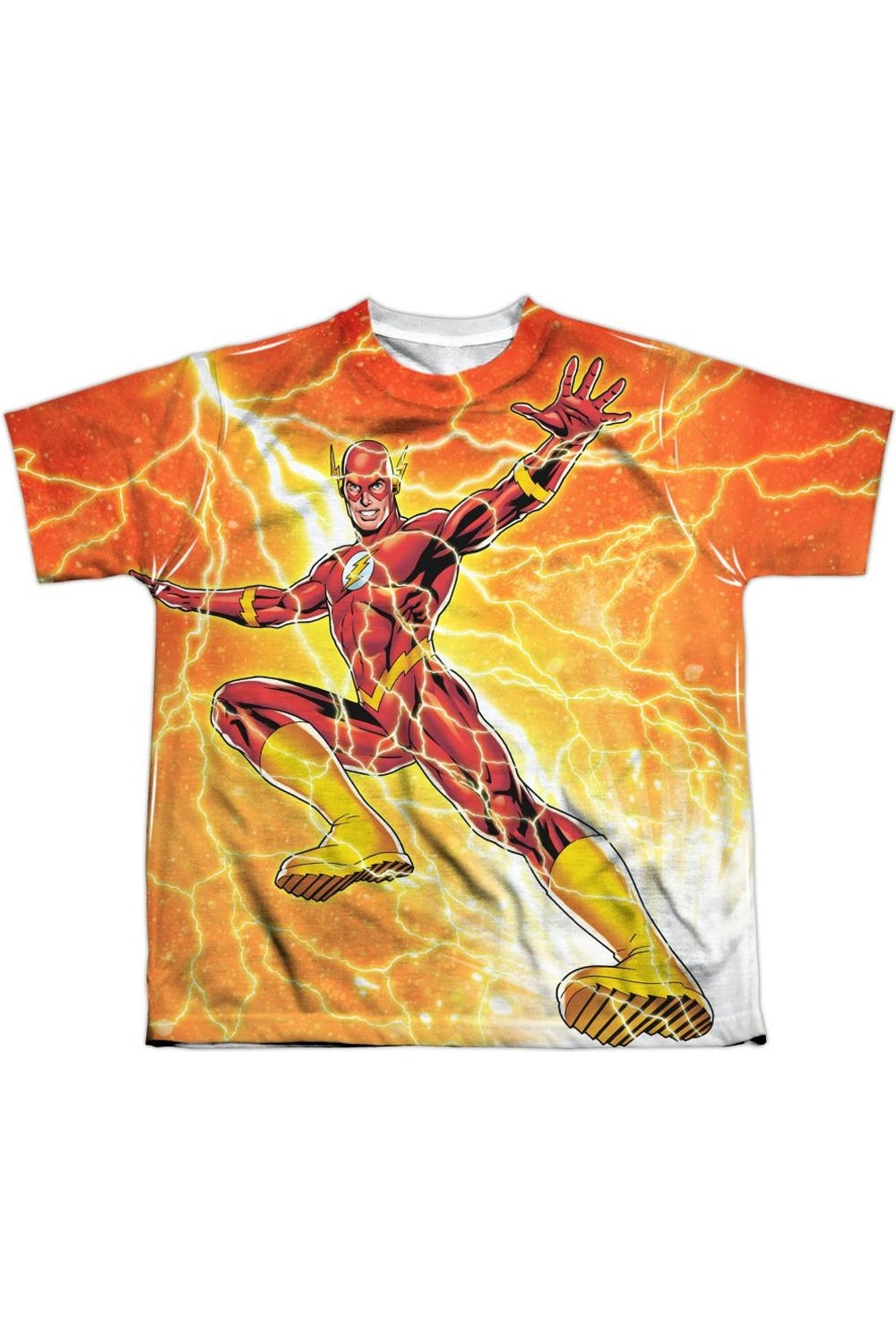 

Футболка с коротким рукавом для подростков "Лига справедливости Америки: Быстрее молнии" Gildan, белый