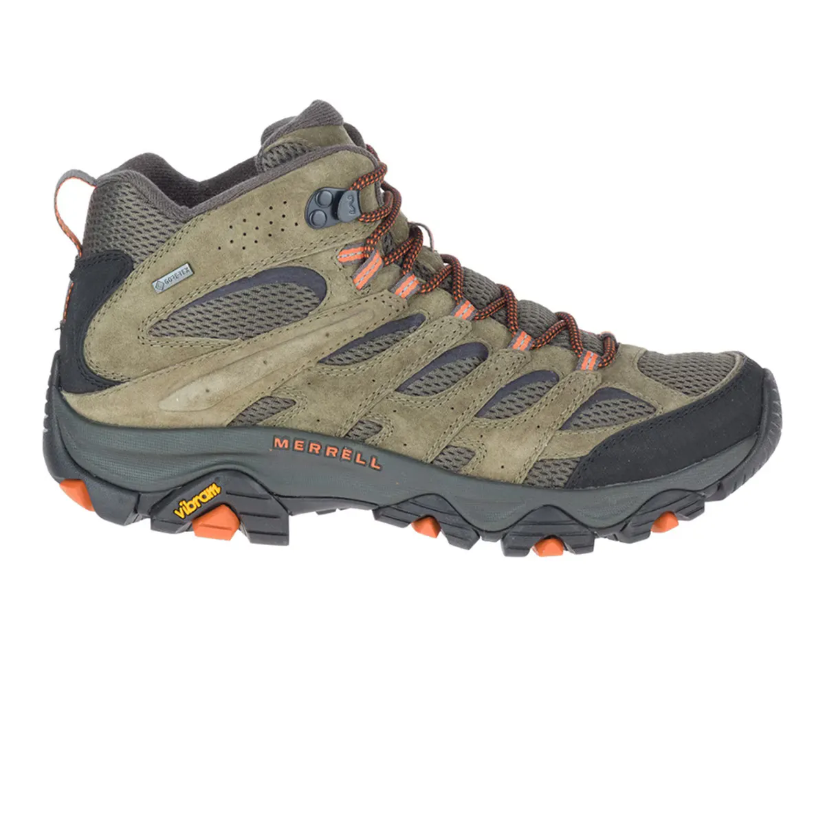 

Мужские Moab 3 Mid GTX Merrell Горные ботинки, цвет Verde Oliva