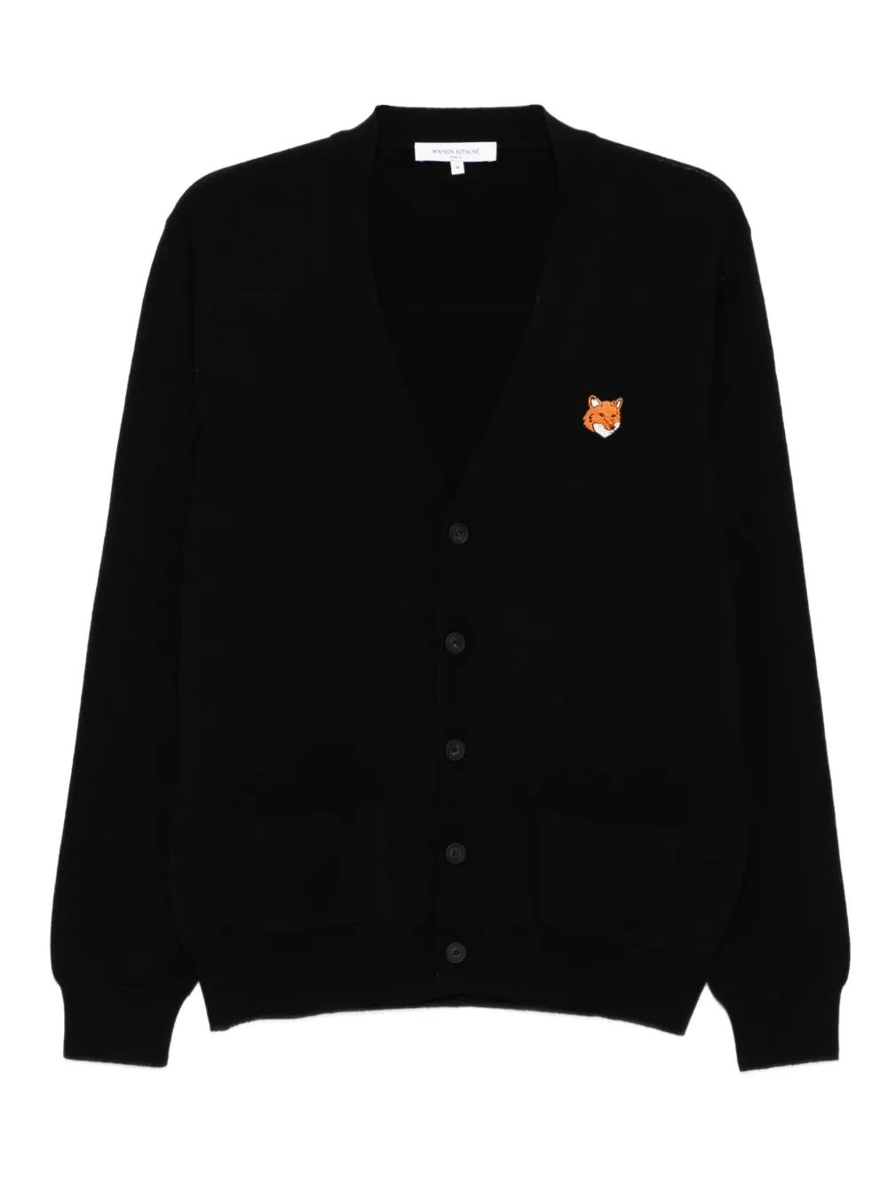 

Кардиган с нашивкой Bold Fox Head Maison Kitsuné, черный