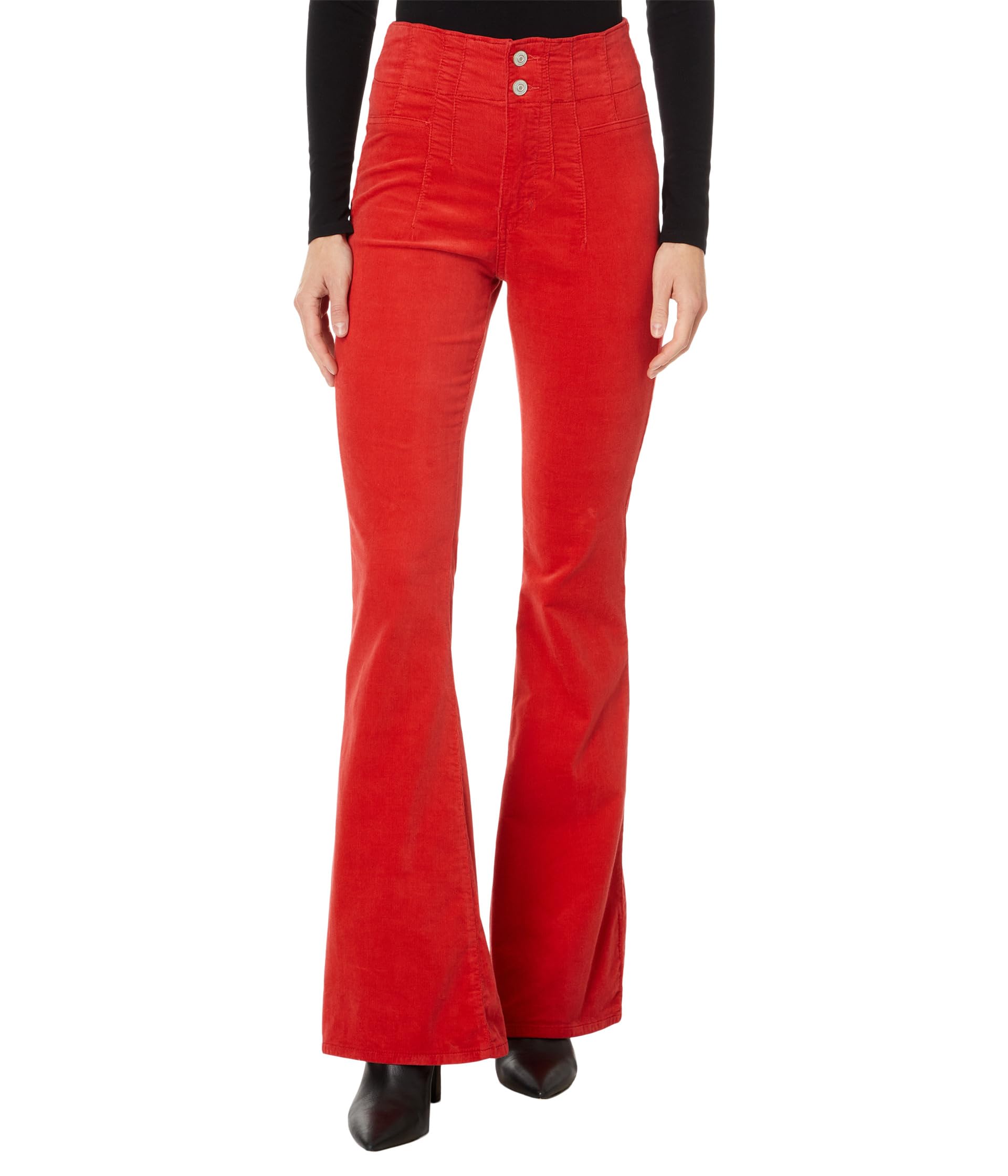 

Брюки Free People Jayde Cord Flare, цвет Molten Lava