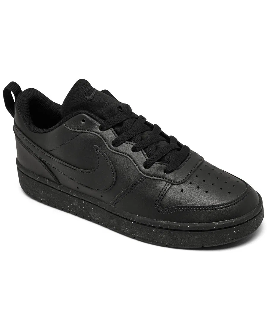 Детские повседневные кроссовки Big Kids Court Borough Low Recraft от Finish Line Nike, черный