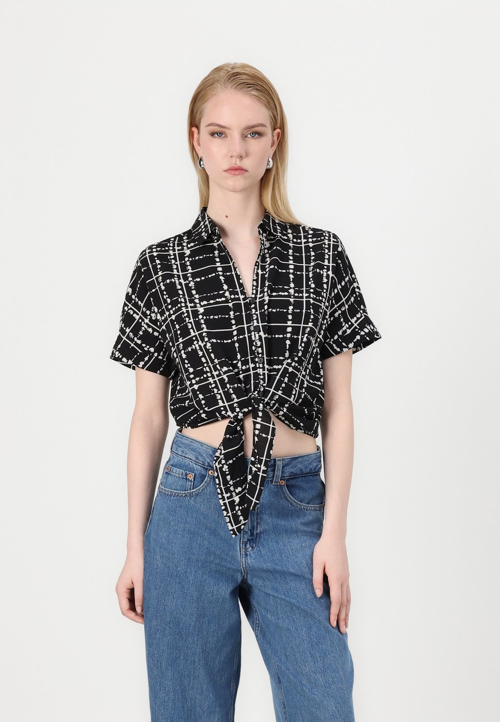 

Рубашка ONLNOVA KNOTTED SHIRT ONLY, черный