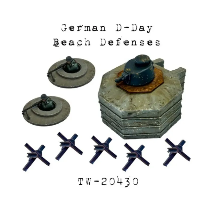 

Немецкая пляжная оборона в день Д, WWII - Germany (28mm) (Trenchworx)