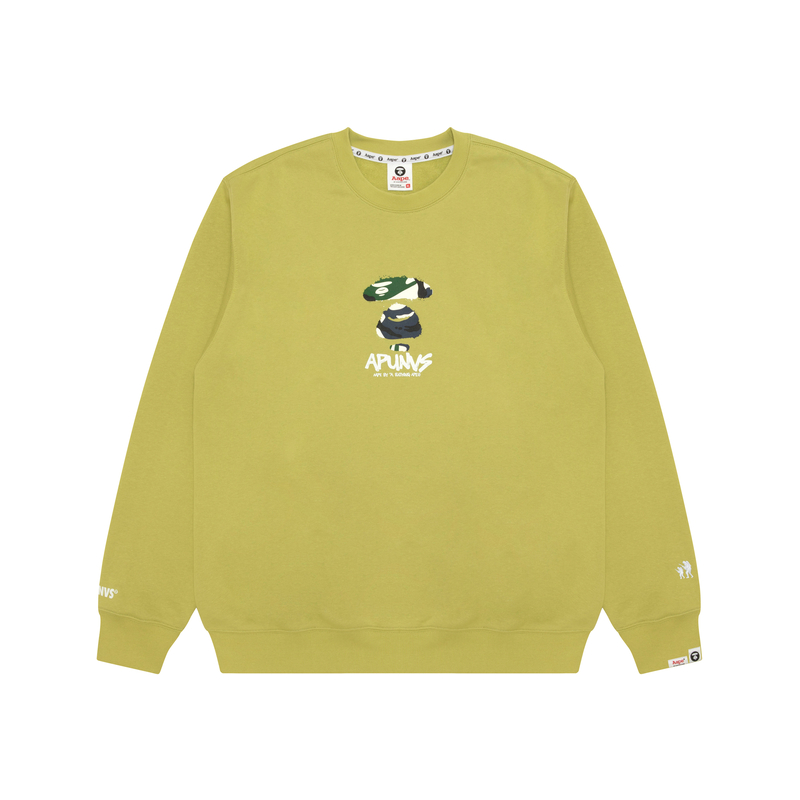 

Свитшот с камуфляжным принтом A Bathing APE Aape, зеленый