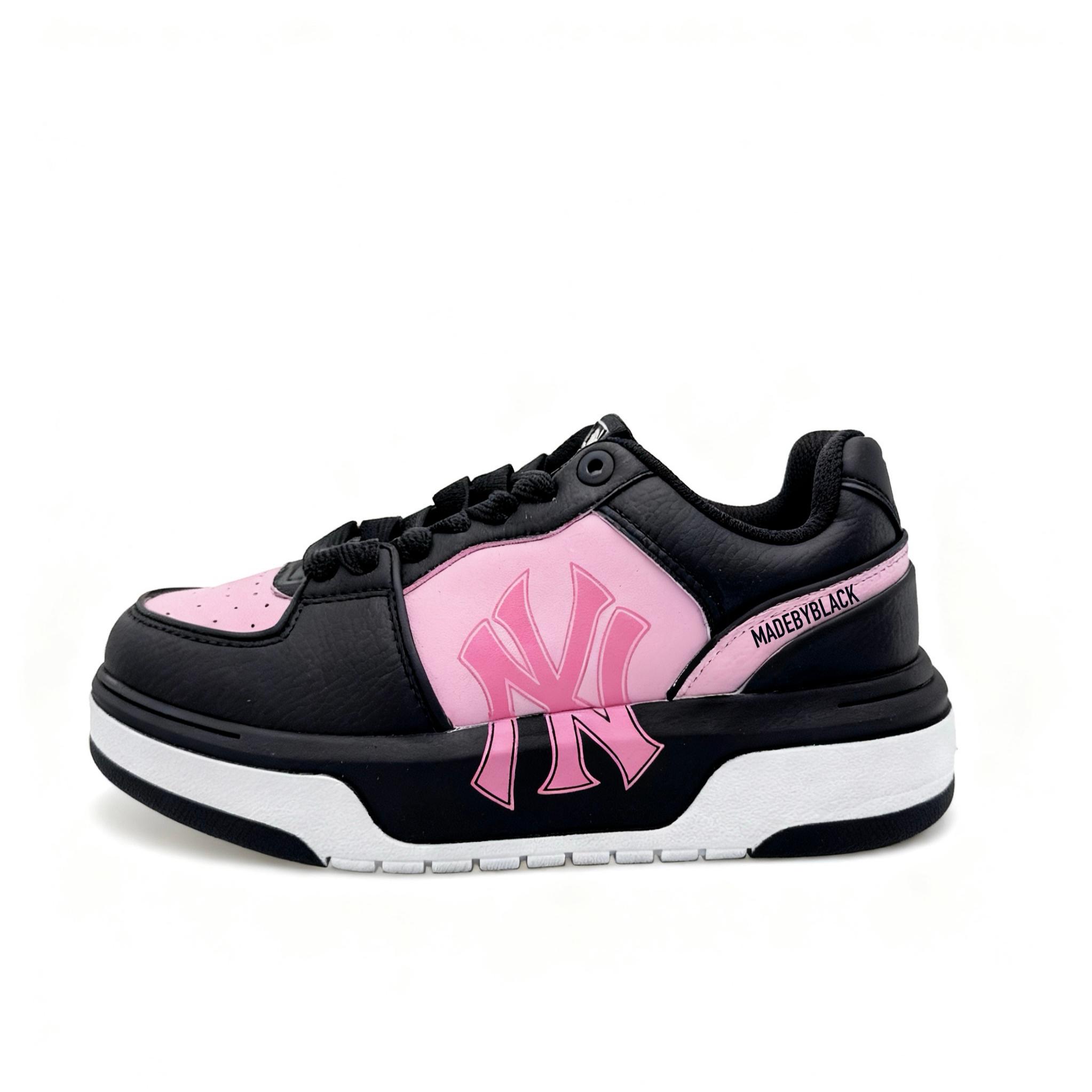 

Массивные лоу-топ скейтборд кроссовки Unisex White Pink MLB, черный