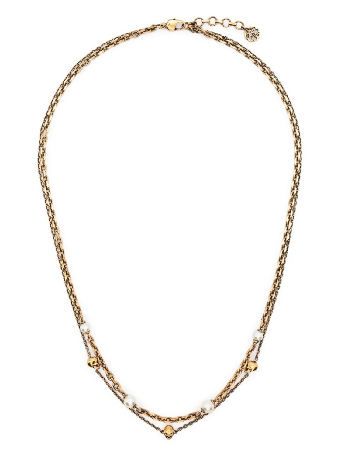 

Многослойное колье Alexander McQueen, золотой