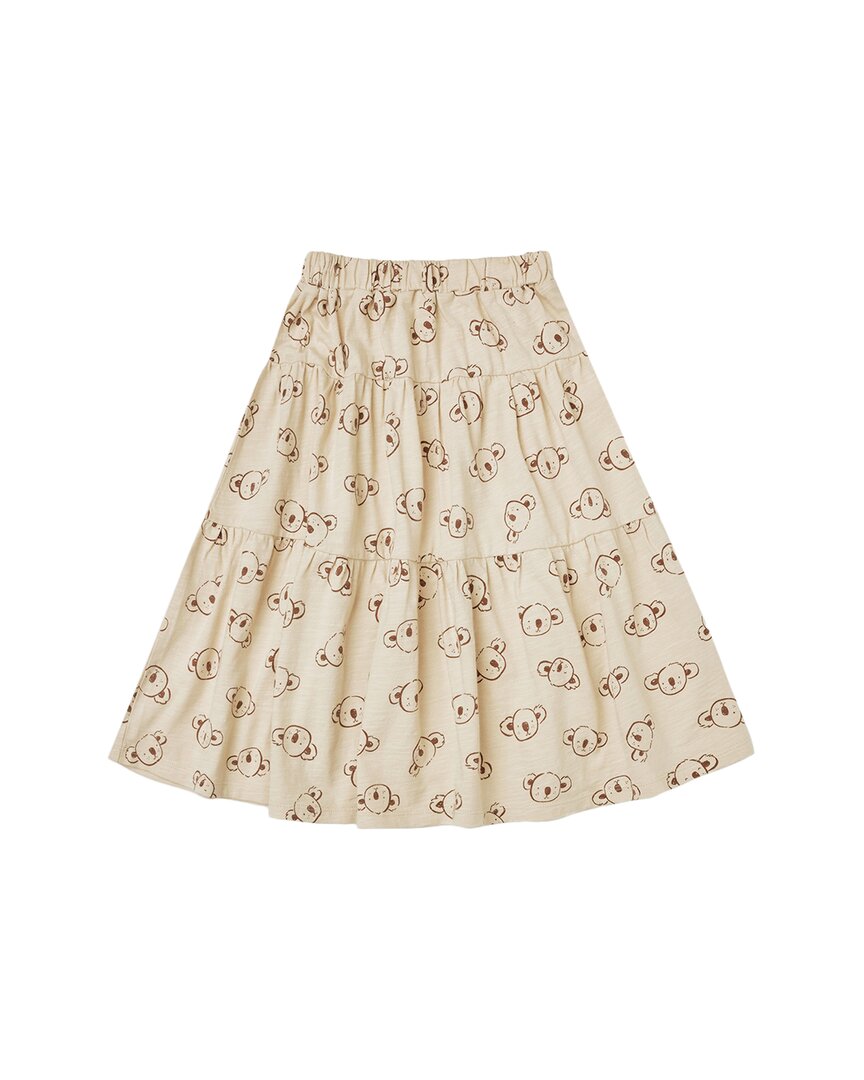 

Rylee + Cru Коллективная ярусная миди-юбка Rylee + Cru Collective, коричневый