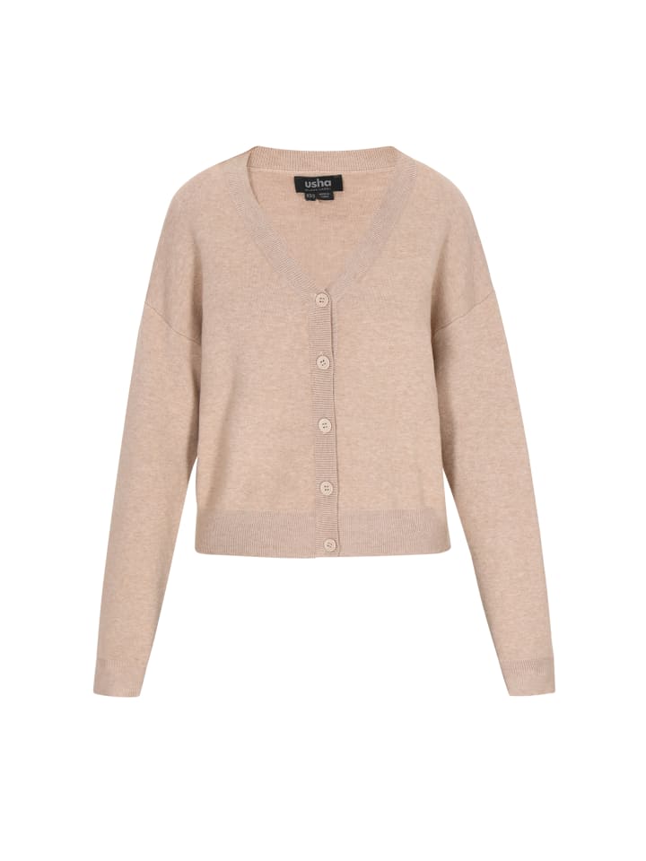 

Женский кардиган бежевого цвета usha BLACK LABEL