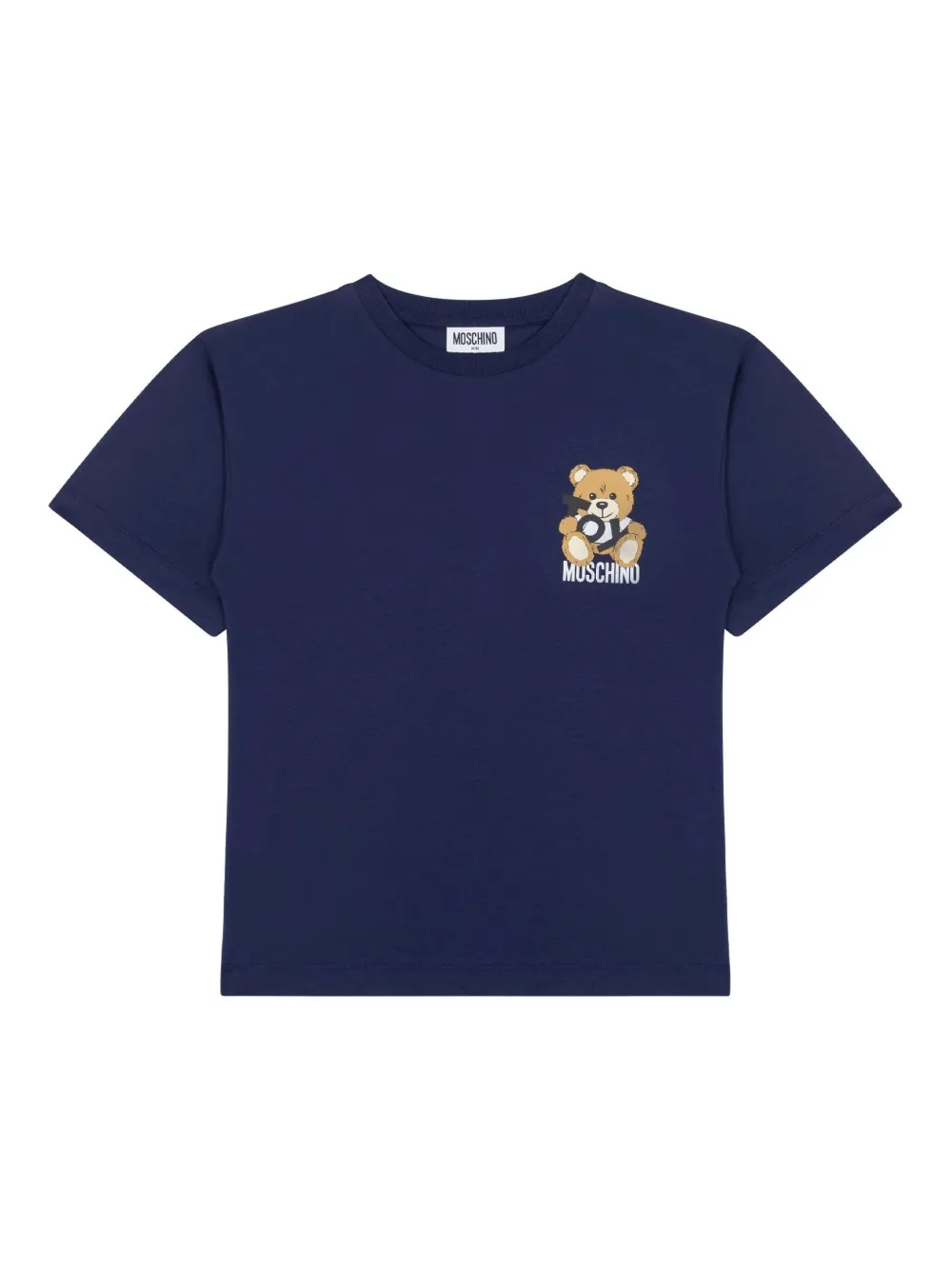 

Футболка с принтом Teddy Bear Moschino Kids, синий