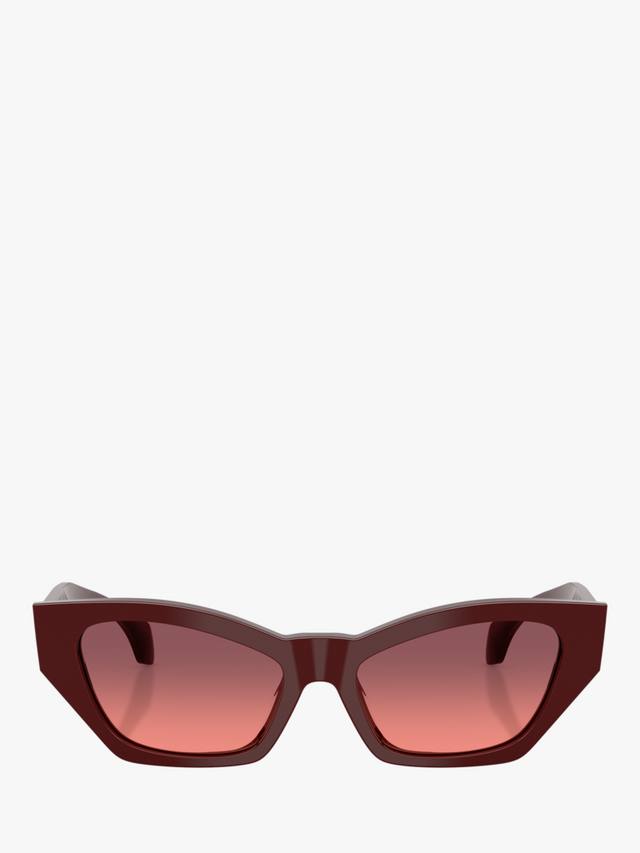 Женские солнцезащитные очки Cat's Eye VE4488 Versace, Dark Red/Red Gradient — фото 2