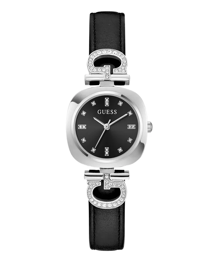 

Женские аналоговые часы в черном серебристом тоне, 28 мм Guess