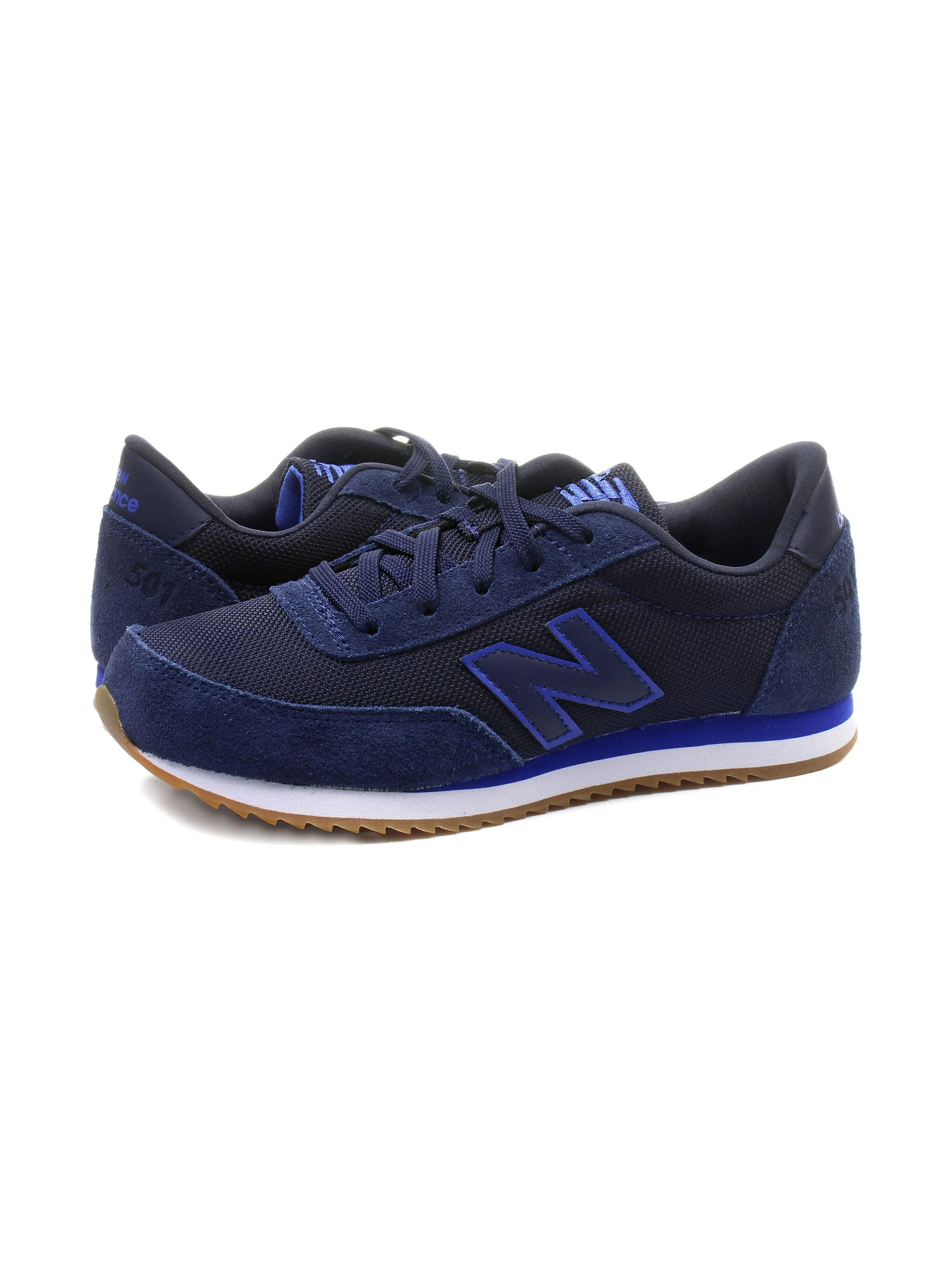 Кроссовки 501 Navy New Balance Kids, синий — фото 3