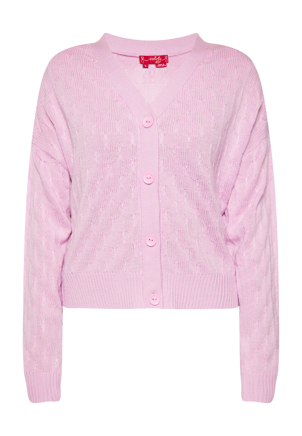 

Толстовка Swirly Cardigan, розовый
