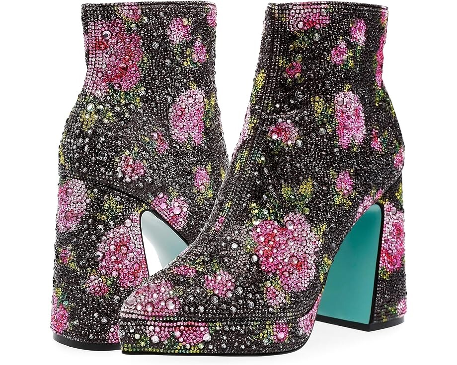 

Ботинки Blue by Betsey Johnson Della, цвет Black/Pink Floral