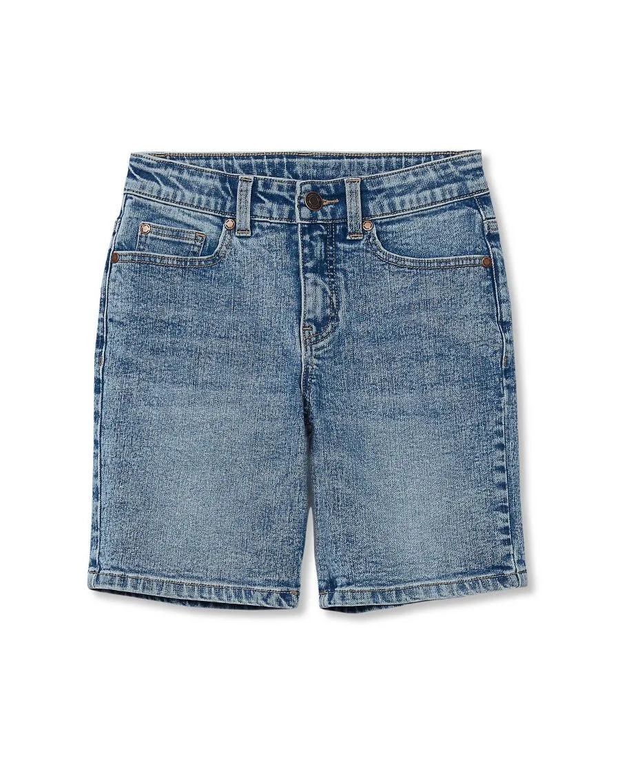 Джинсовые шорты для маленьких мальчиков Lands' End, Medium Indigo