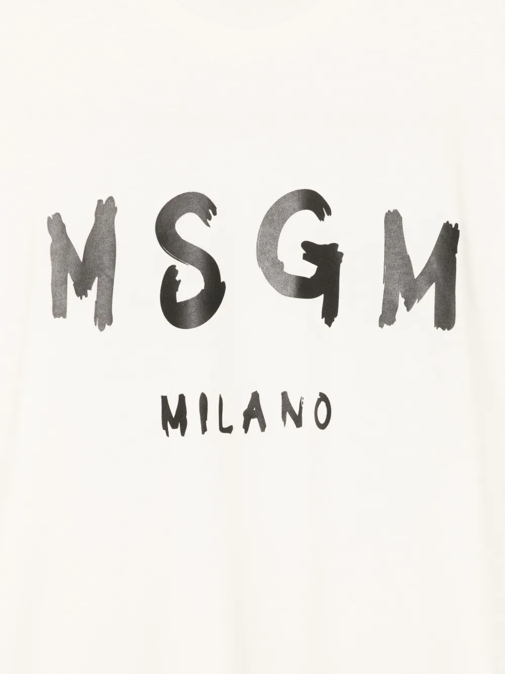 Футболка с логотипом Msgm Kids, нейтральный — фото 3