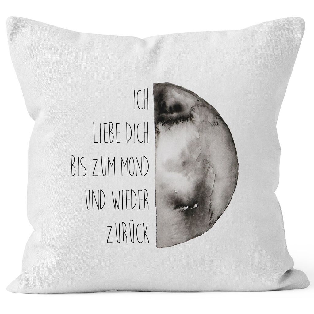 

Наволочка-подарок Я люблю тебя до луны и обратно люблю говорить Love Quote MoonWorks 40x40 хлопок белый 40см x 40см