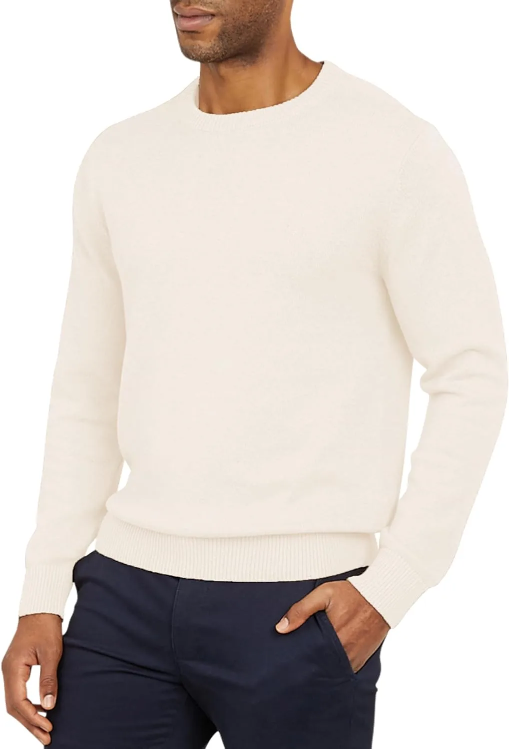 

Chaps мужской свитер с длинным рукавом Classic Fit, хлопковый джерси, средний вес