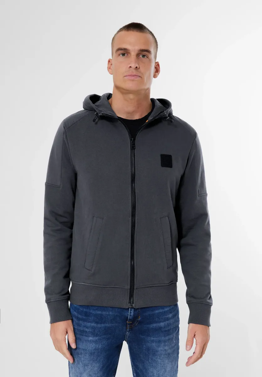 

STREET ONE MEN толстовка с капюшоном на резинке, серый