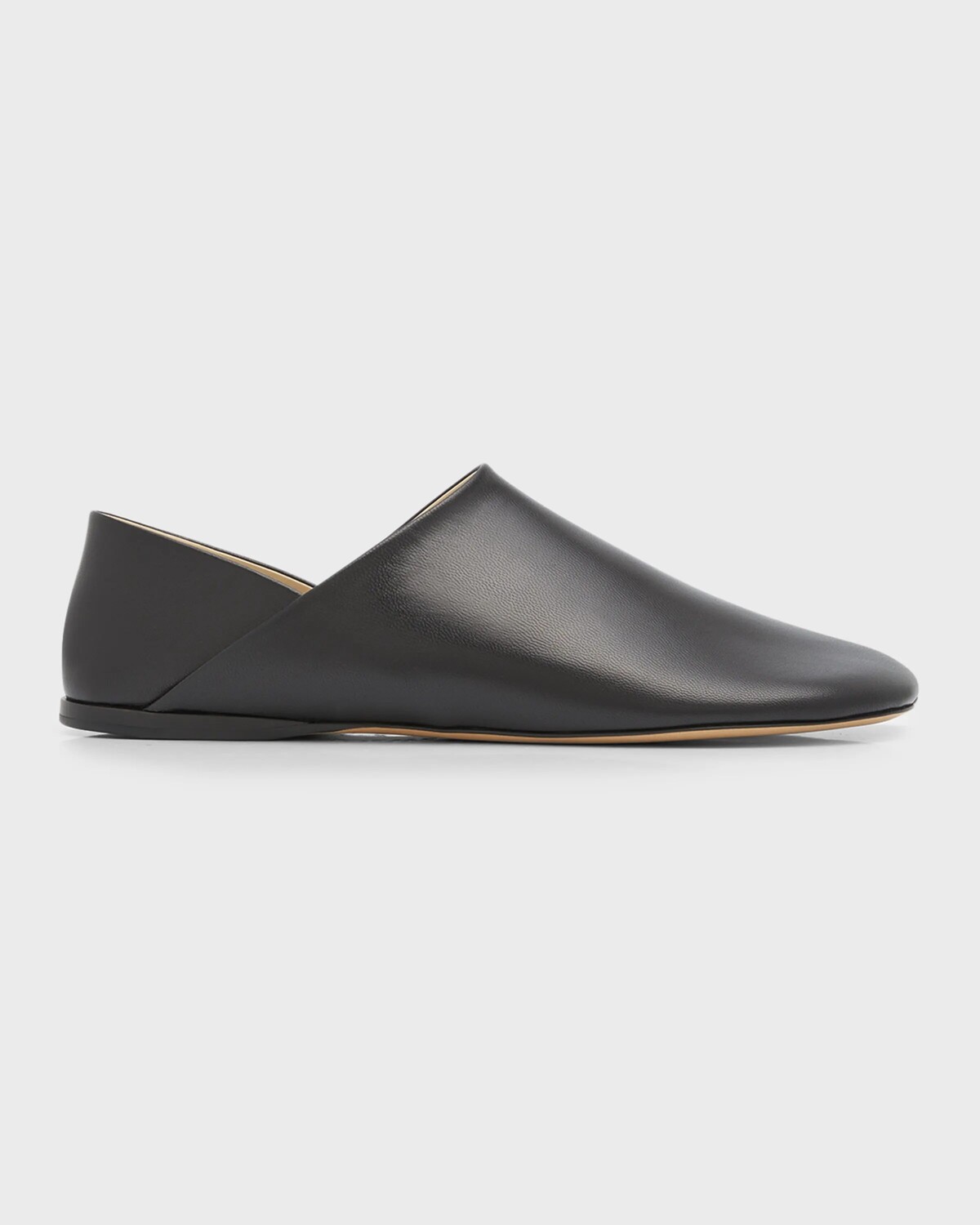 Игрушечные кожаные тапочки-лоферы Loewe, цвет Black