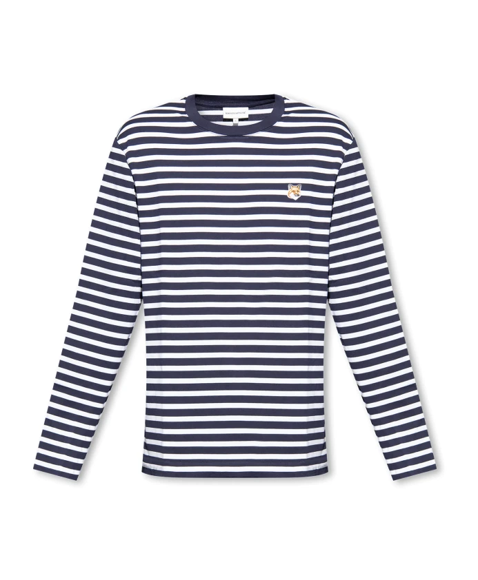 

Футболка с длинным рукавом Maison Kitsuné, синий