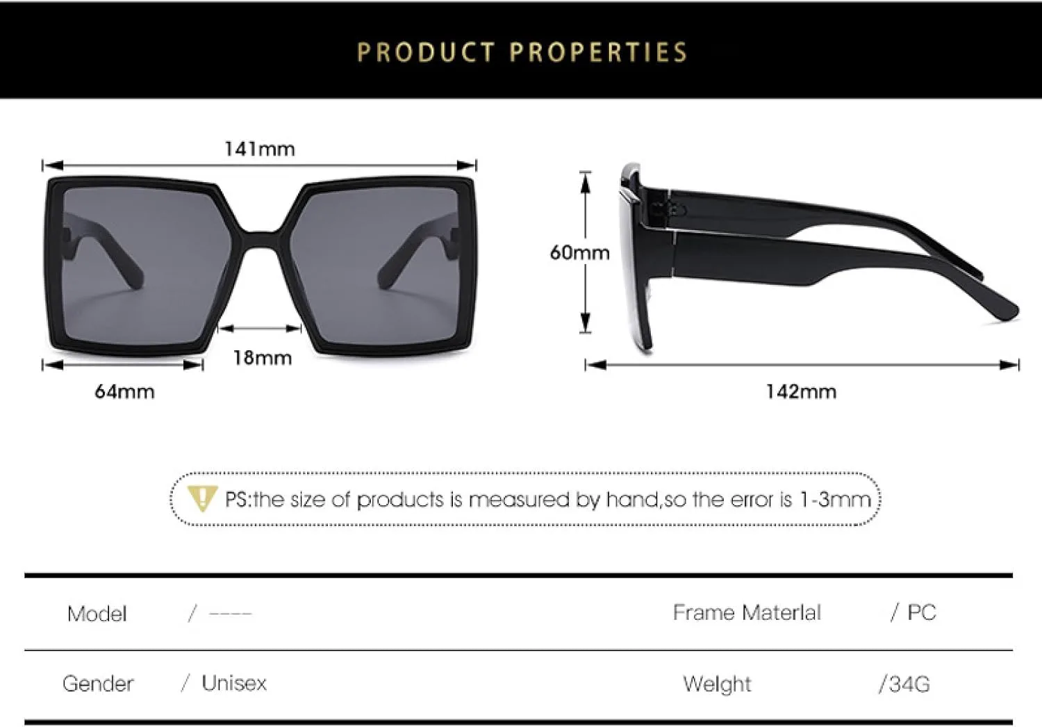 

Модные солнцезащитные очки в крупной оправе для женщин и мужчин, в стиле ретро, ​​для летних путешествий, с защитой от УФ-излучения UV400 TKKTLLT, Beige Tea