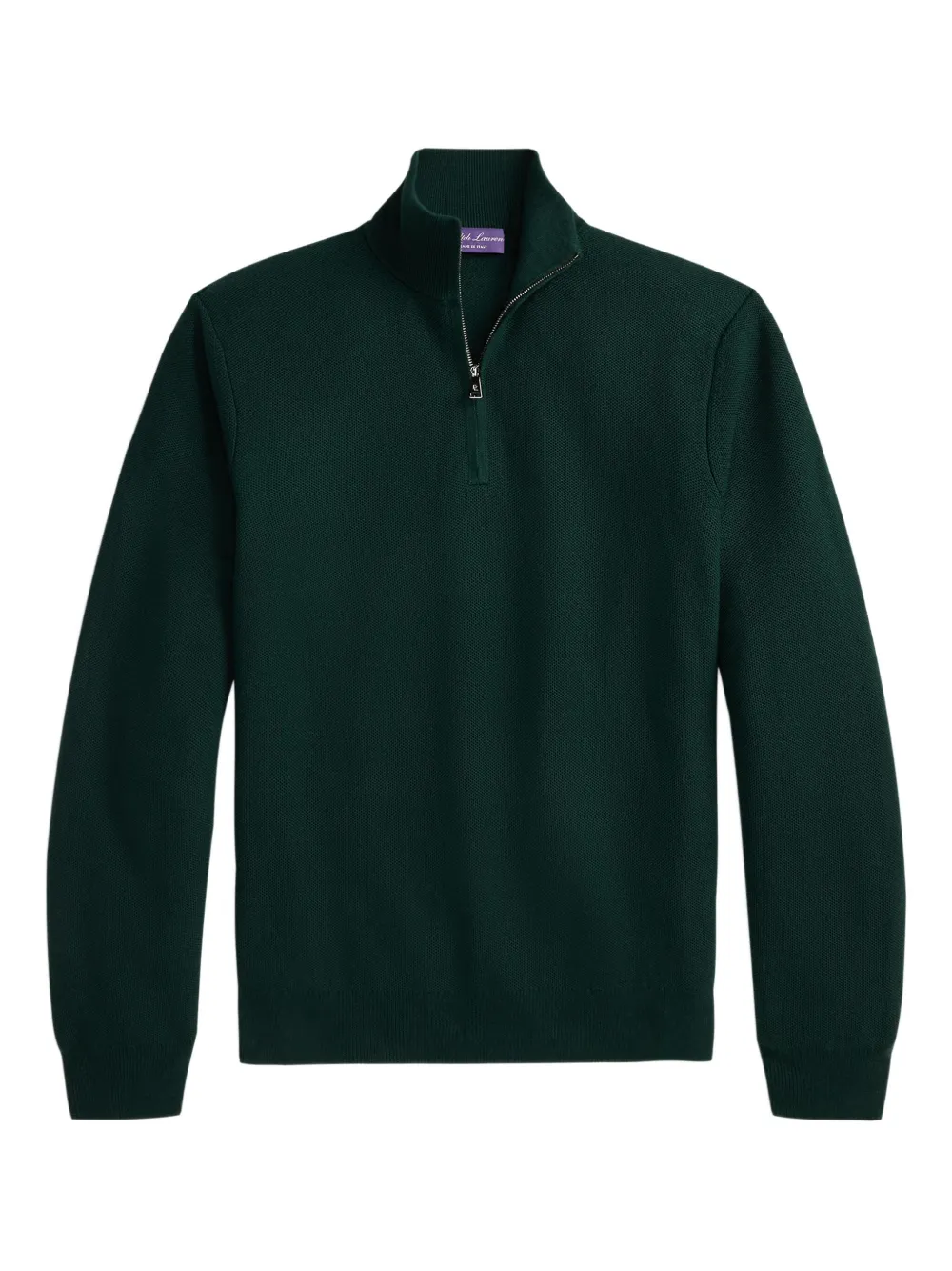 

Свитер с воротником на молнии Ralph Lauren Purple Label, зеленый