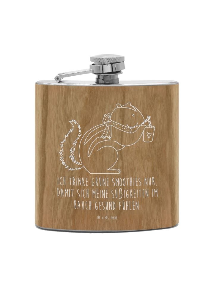 

Mr. & Mrs. Panda Фляжка для смузи "Белка" с надписью коричневого цвета