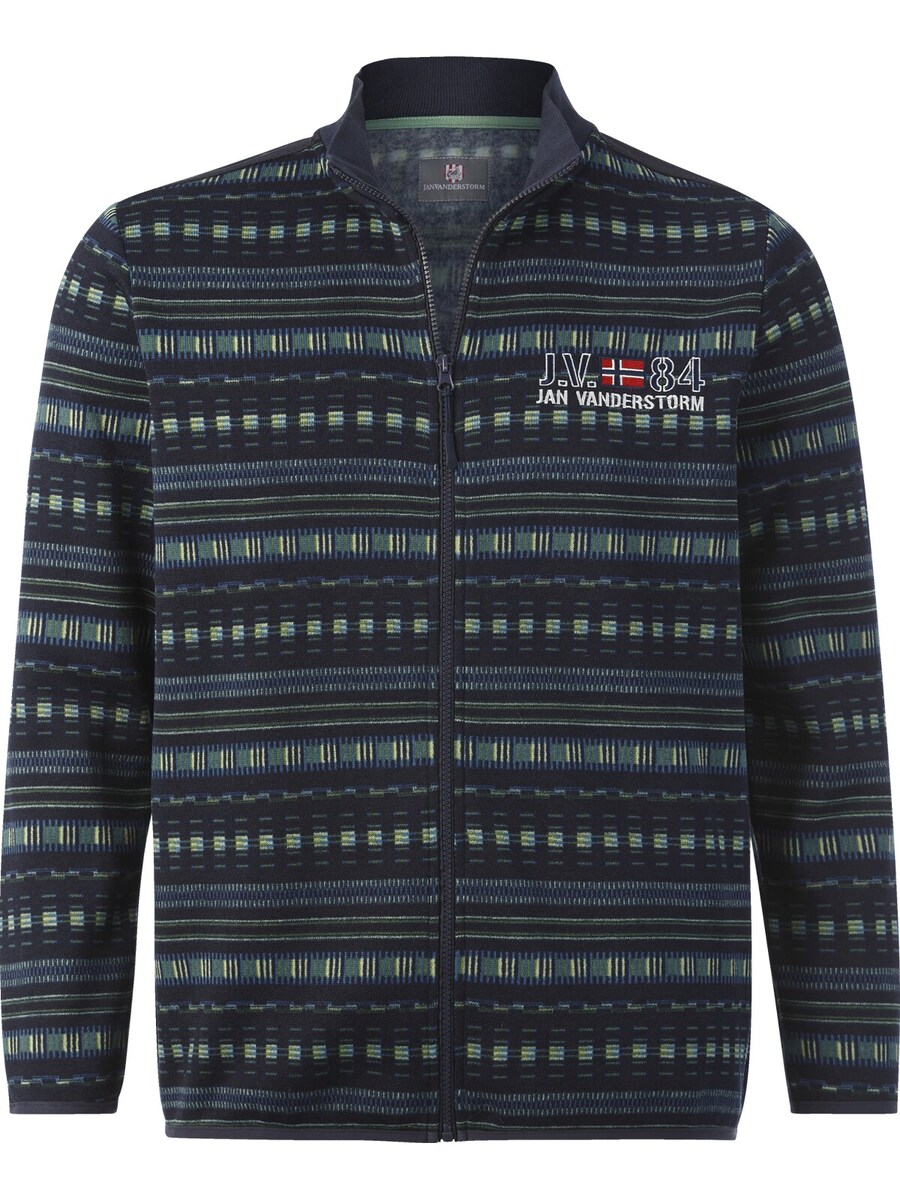 

Куртка на молнии Jan Vanderstorm Zip-Up Hoodie Nels, темно-синий