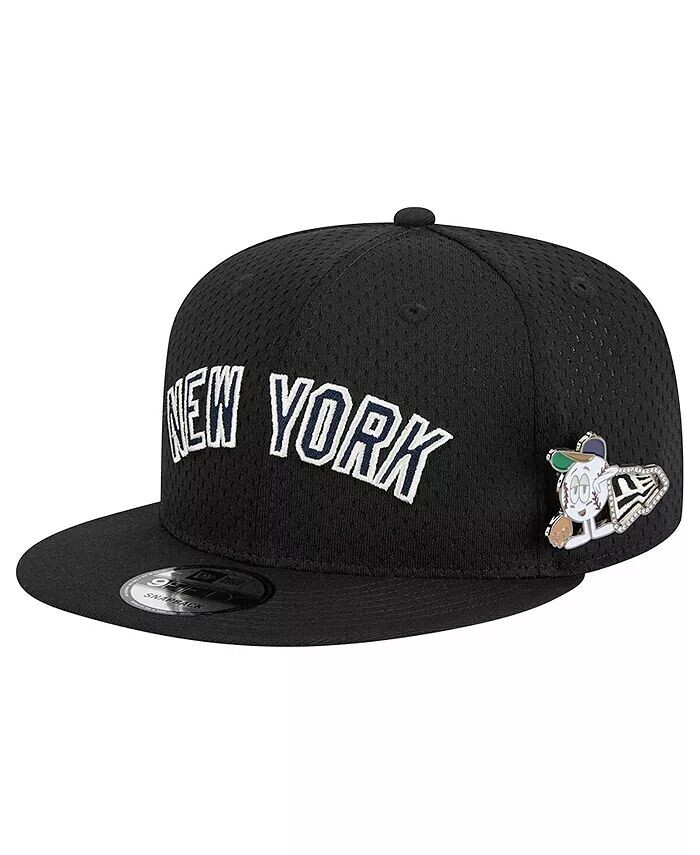 

Мужская черная бейсболка Snapback New York Yankees Post Up Pin 9FIFTY New Era, черный