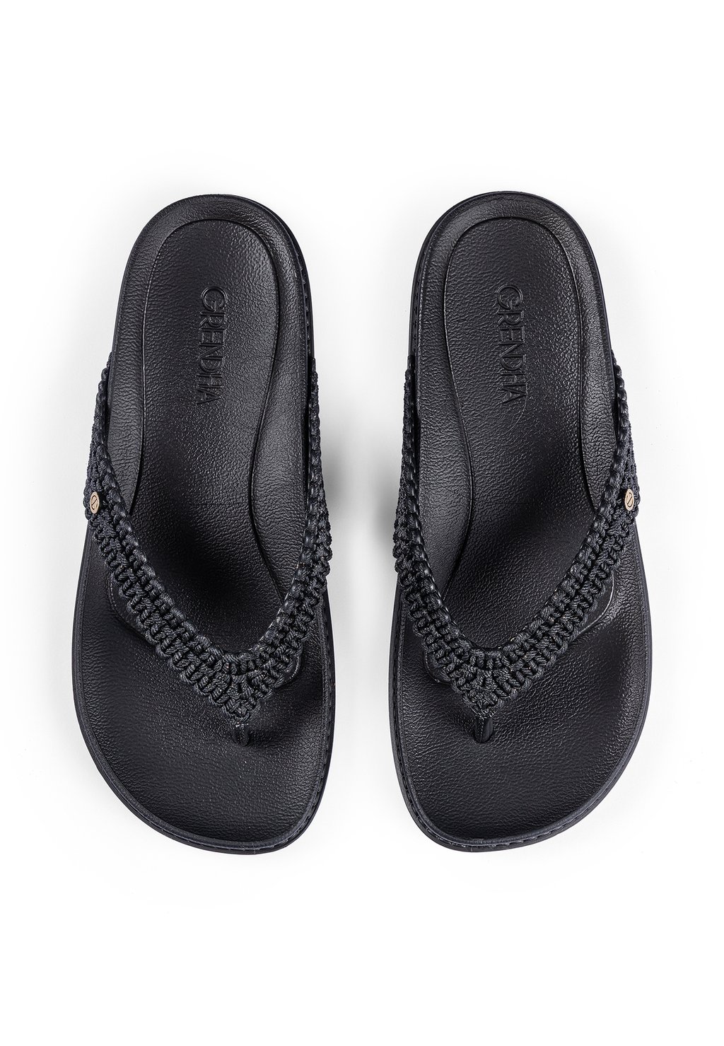 Сандалии с Т-образной застежкой TRAMAS - Pool shoes Grendha, черный — фото 4