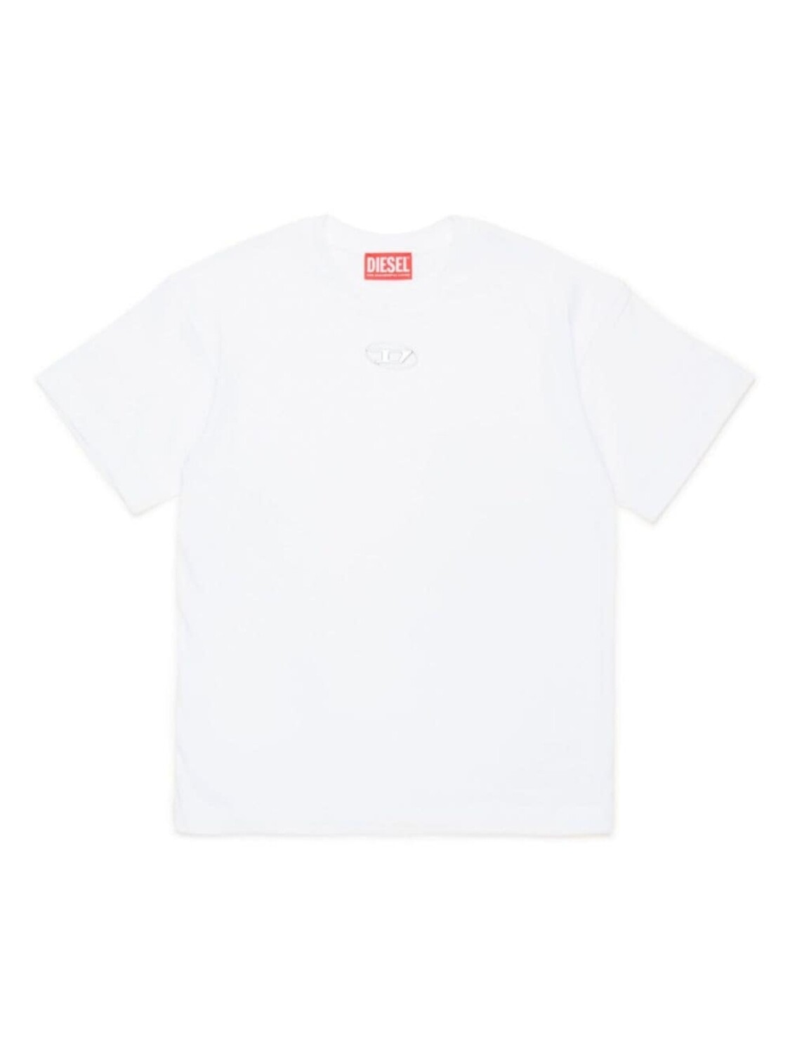 

Diesel Kids футболка овальная D хлопковая, белый