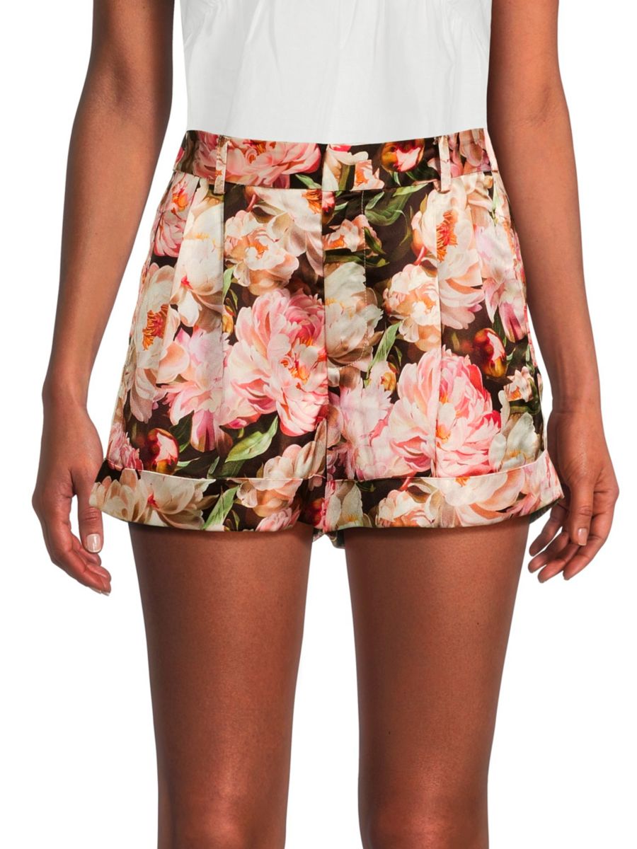

Шорты с цветочным принтом и подвернутыми манжетами Ravi Cami NYC, цвет Floral Multi