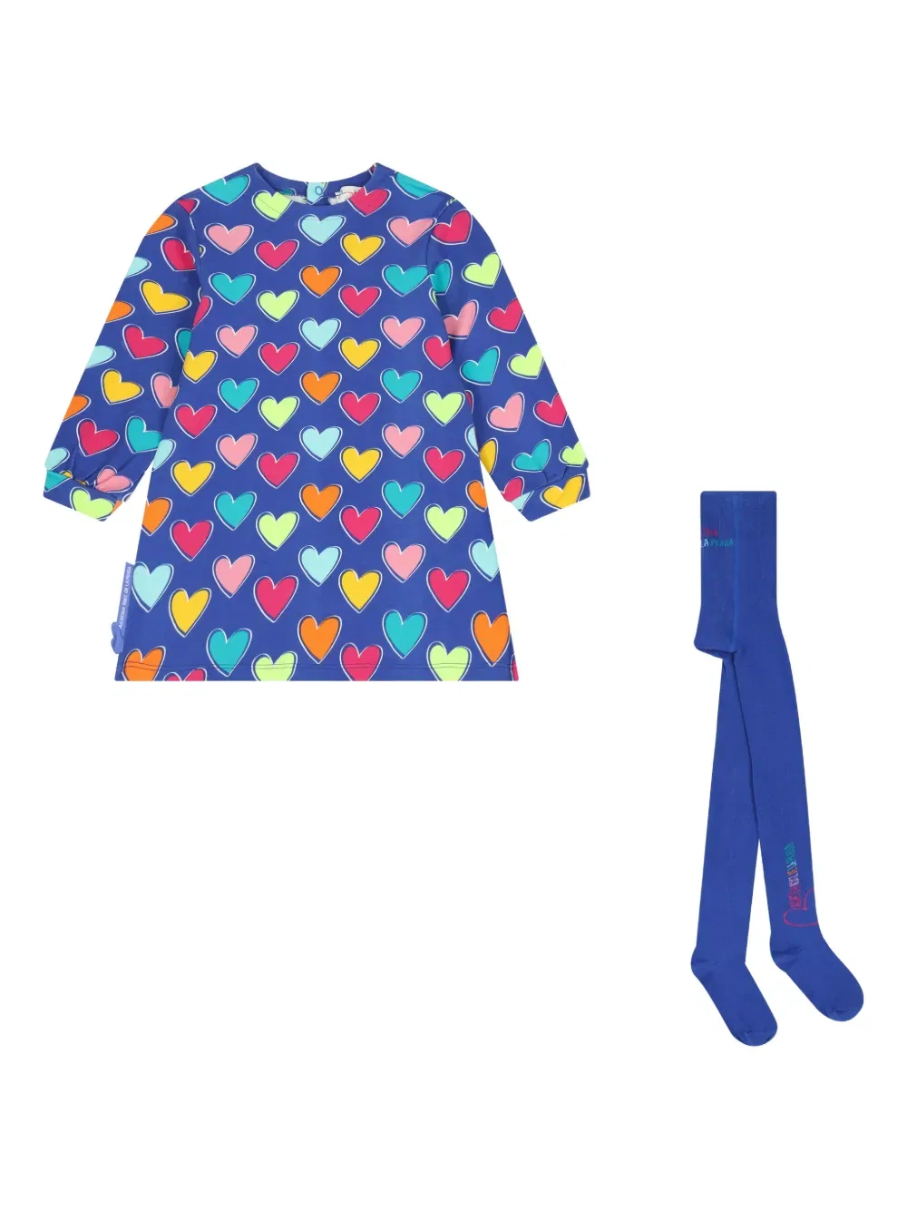 Комплект из платья и колготок с принтом Agatha Ruiz De La Prada, синий