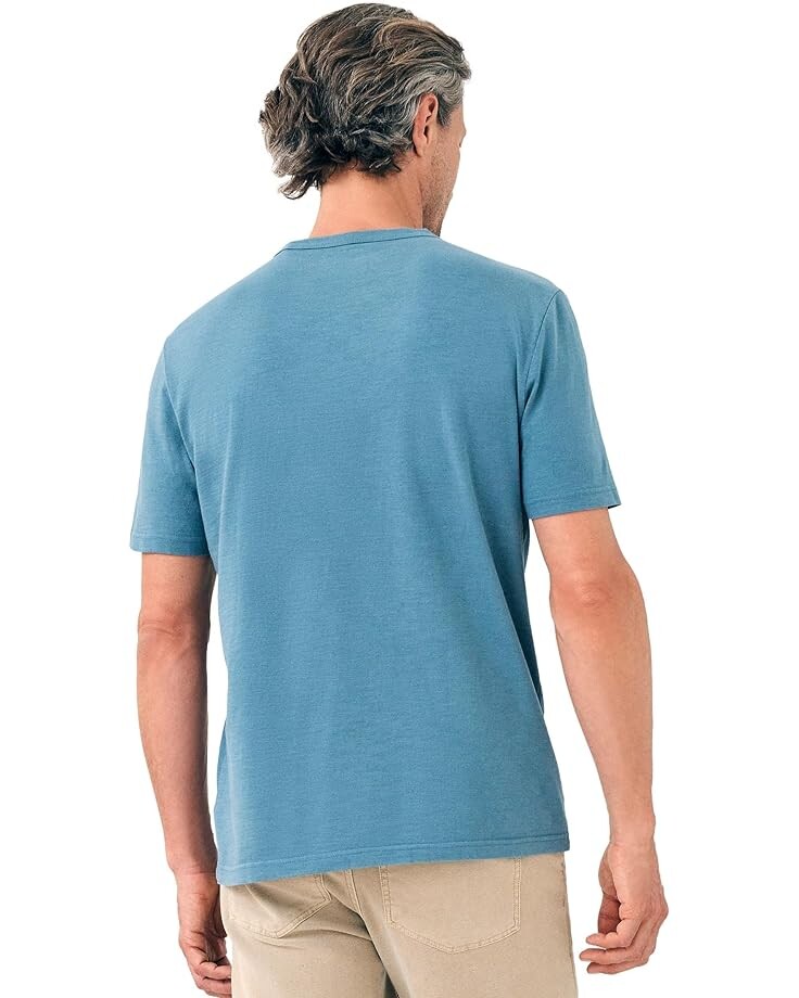 

Футболка Faherty Sunwashed Pocket Tee, цвет Deep Jade