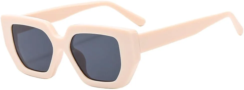 

Модные солнцезащитные очки в толстой квадратной оправе, классические ретро-стиль, минималистичный дизайн, защита от УФ-излучения, женские. 2027 год MTZJH, Beige