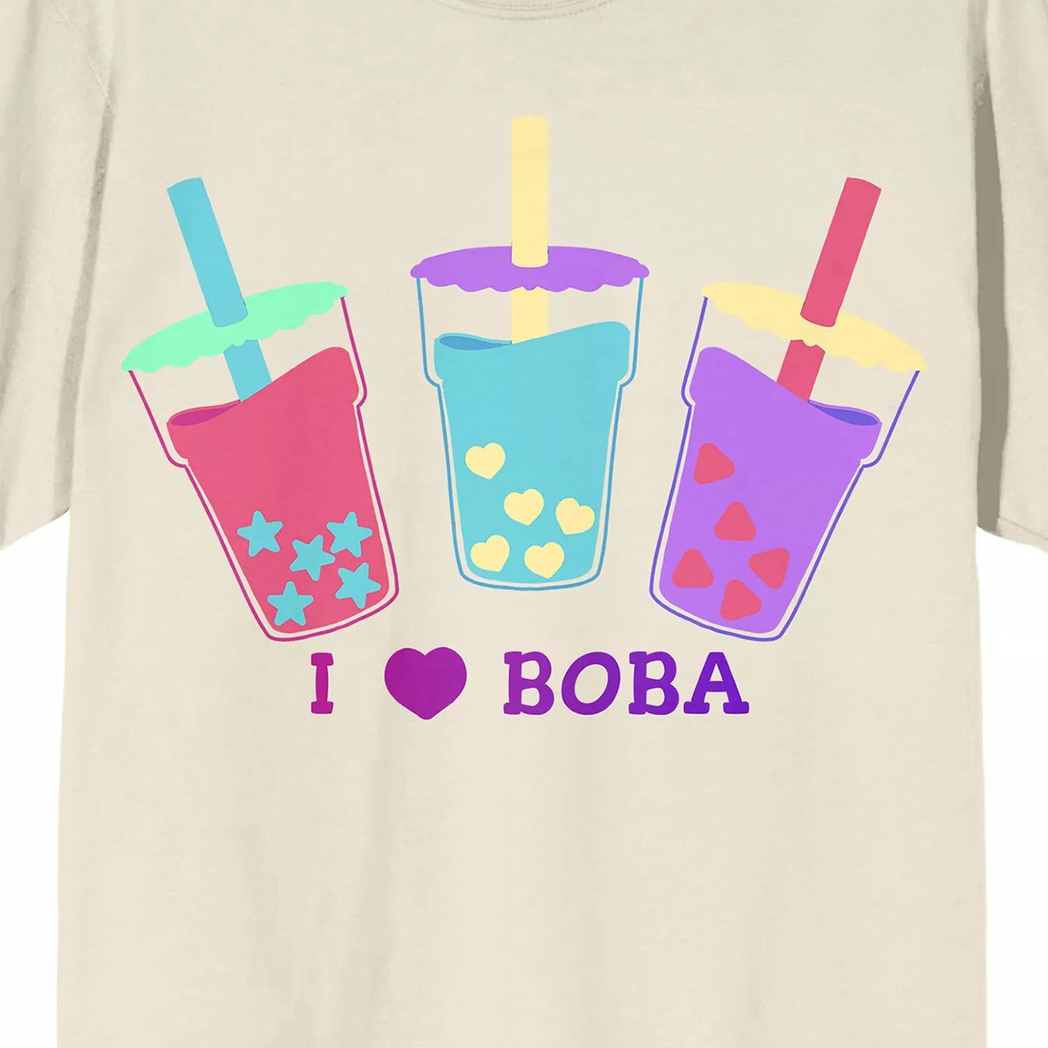 

Мужская чайная футболка Bobadorable I Love Boba Licensed Character