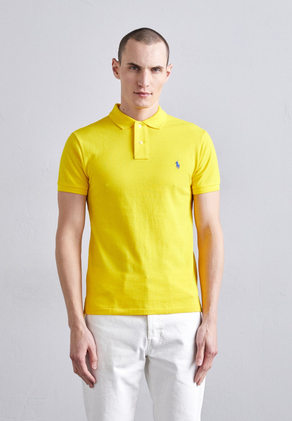 

Рубашка поло SLIM FIT MESH POLO SHIRT Polo Ralph Lauren, желтый