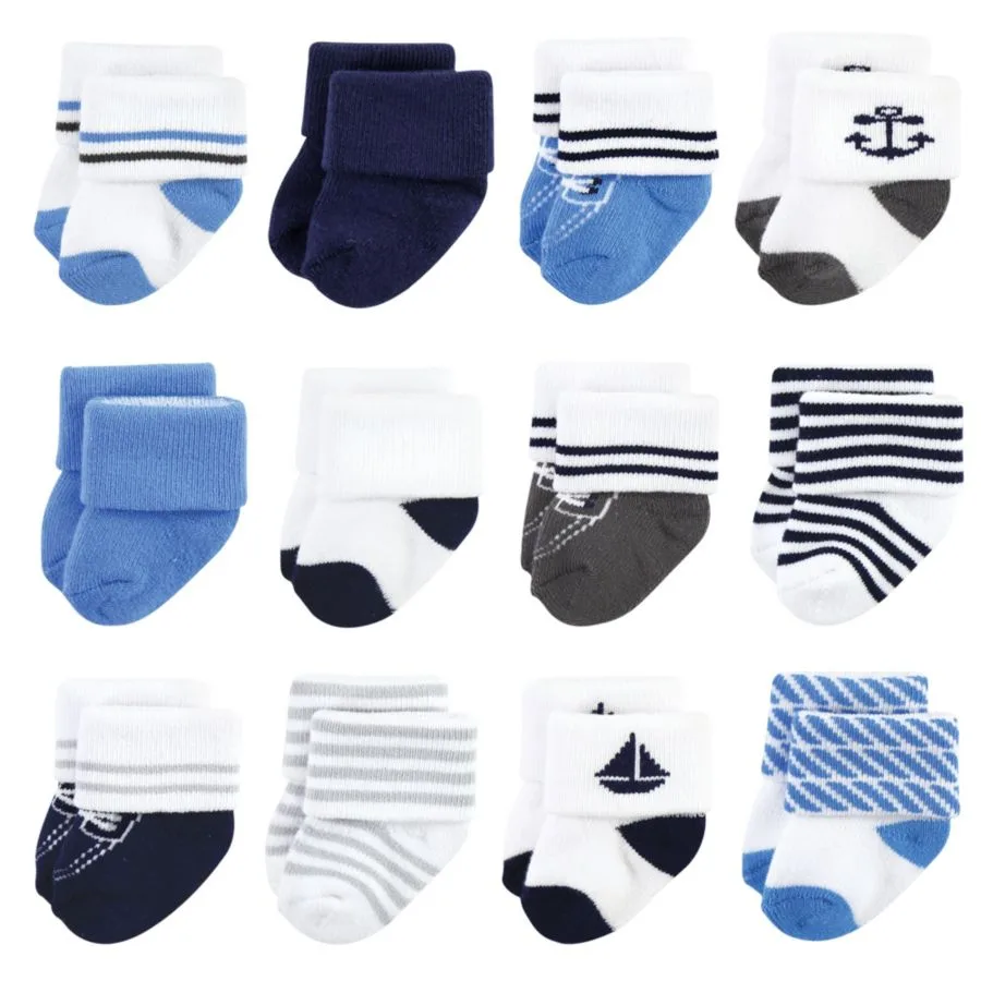 Набор из 24 комфортных махровых носков Hudson Baby, Nautical — фото 2