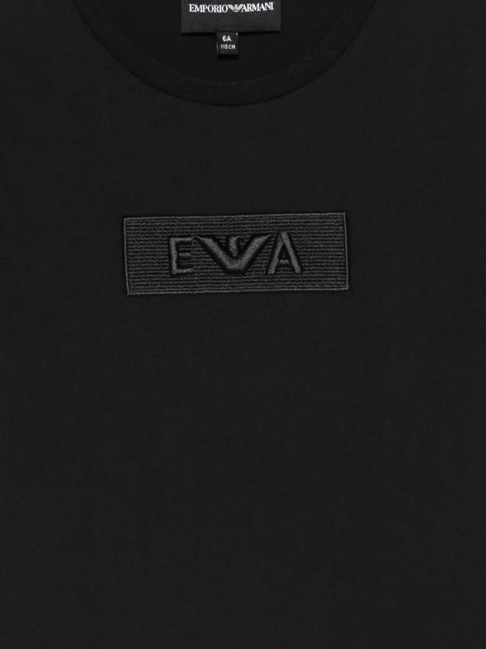 Футболка с вышитым логотипом Emporio Armani Kids, синий — фото 3