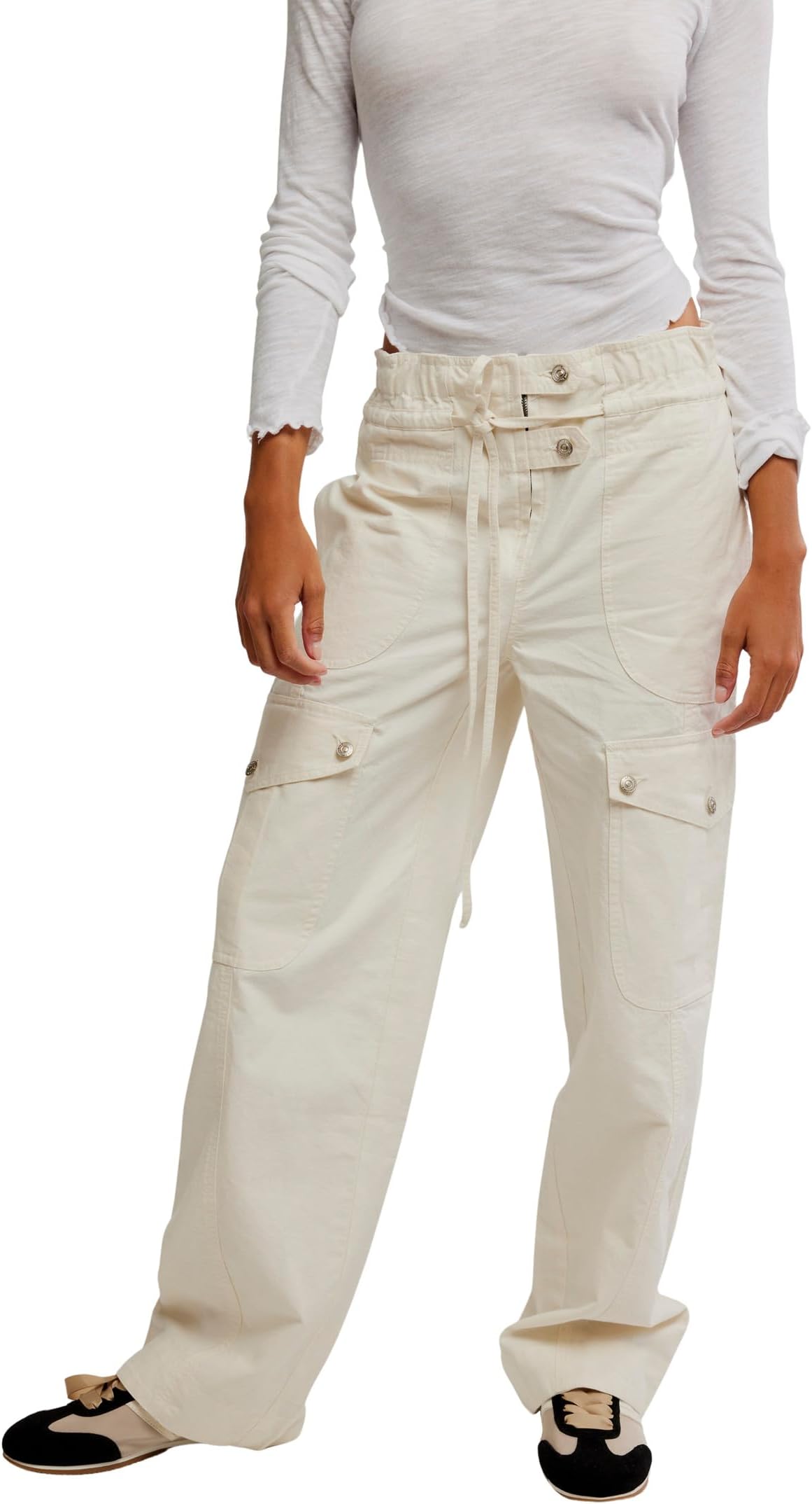 

Брюки Free People Park Ave Pants, цвет Ivory