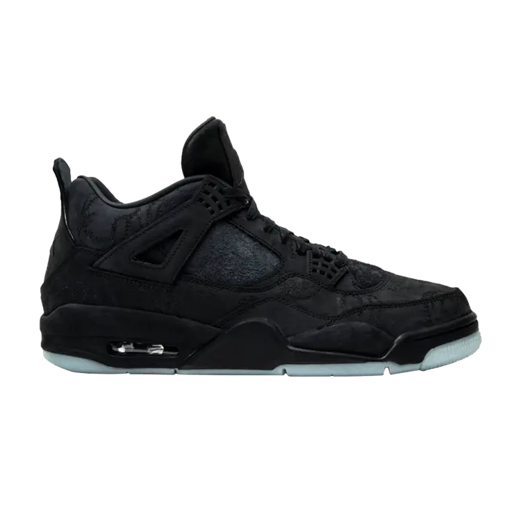 

Кроссовки Air Jordan KAWS x Air Jordan 4 Retro 'Black' Sample, черный