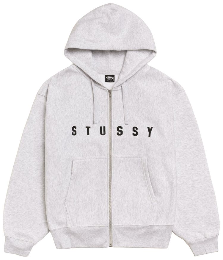 

Худи на молнии Stussy Lens, серый